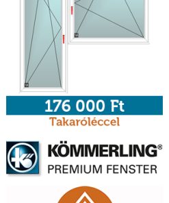 210*220 cm panel műanyag ablak - erkélyajtó - erkélyfal