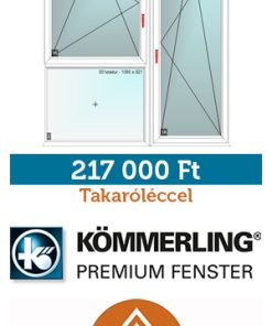 210*230 cm panel műanyag ablak - erkélyajtó - erkélyfal