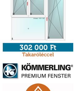 250*260 cm panel műanyag ablak - erkélyajtó - erkélyfal