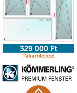 300*250 cm panel műanyag ablak - erkélyajtó - erkélyfal