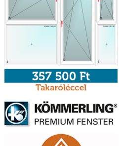 310*250 cm panel műanyag ablak - erkélyajtó - erkélyfal