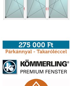 360*150 cm sorolt bny-bny-bny műanyag panel ablak