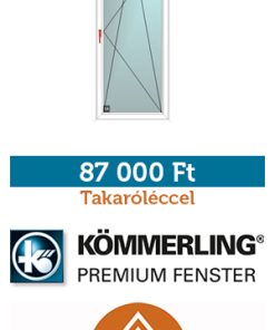 90*210 cm bny műanyag panel erkélyajtó - takaróléccel