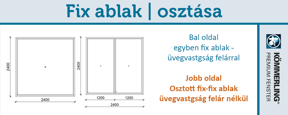 Műanyag fix ablak méretek