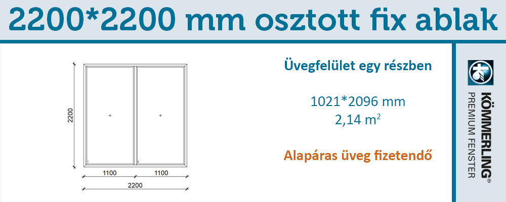 Fix osztott műanyag ablak kétrétegű üveggel