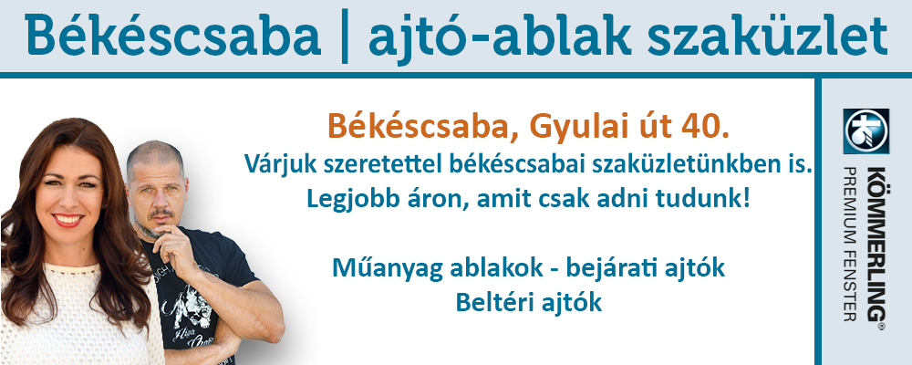 Műanyag ablak - ajtó - beltéri ajtó - békéscsaba