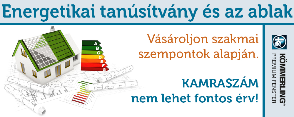 Műanyag ablak és az energetikai tanúsítvány